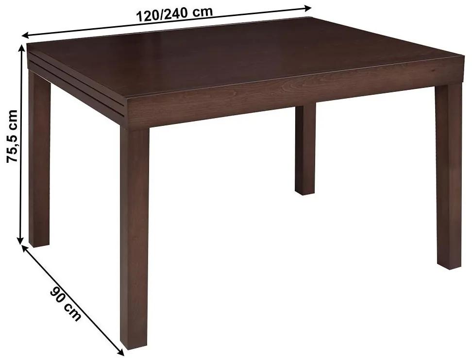 Tempo Kondela Jedálenský stôl, rozkladací, wenge, 120-240x90 cm, FARO