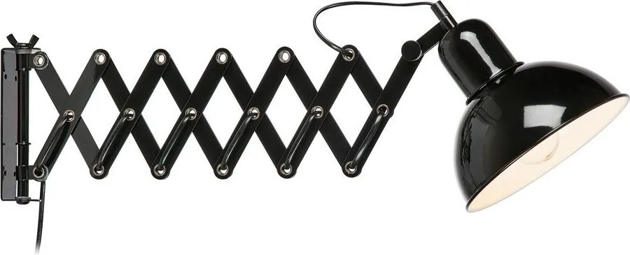 Čierne nástenné svietidlo Riggs – Markslöjd