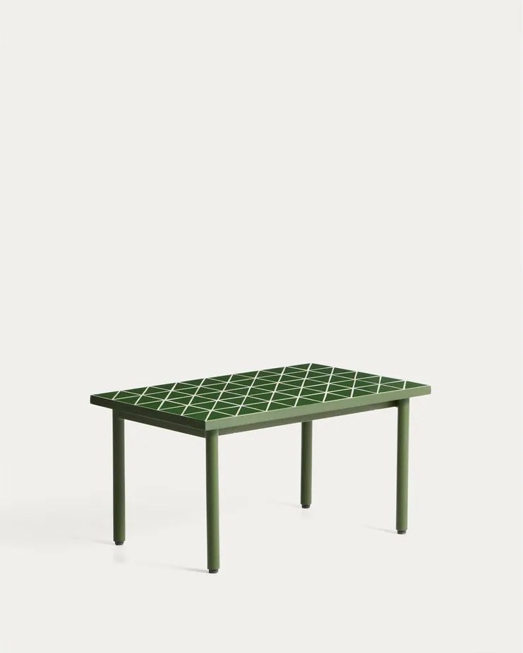 Záhradný stolík s keramickou doskou 51x81 cm Maurina – Kave Home