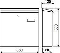 Poštová schránka RICHTER BK.203.N (nerez), nerez, RICHTER Nerez matný