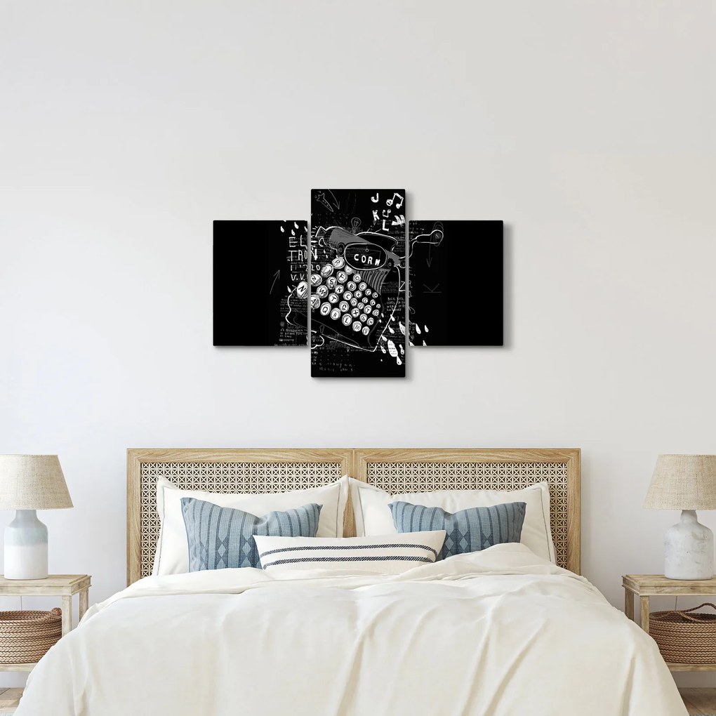 Obraz - Kresba v Banksyho štýle (90x60 cm)
