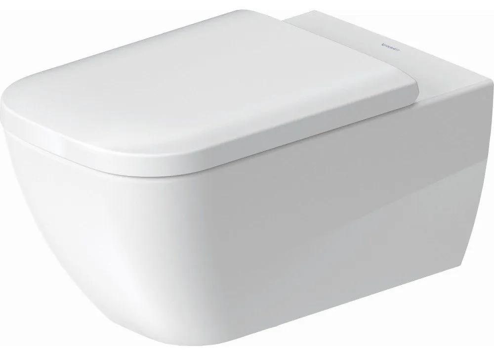 DURAVIT Happy D.2 predĺžené WC sedátko bez sklápacej automatiky, odnímateľné, tvrdé z Duroplastu, biela, 0064610000