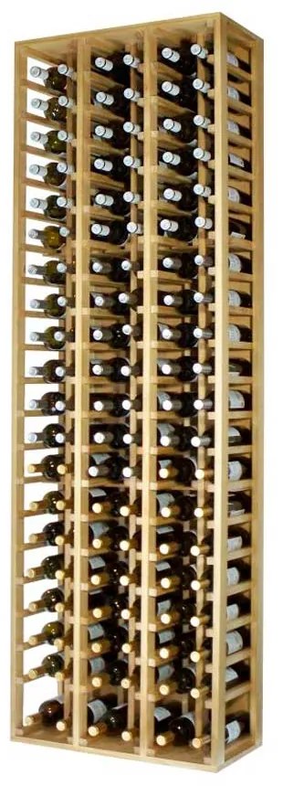 Regál na víno CANEDO DOBLE Materiál a odtieň: Borovice s odtieňem světlý dub