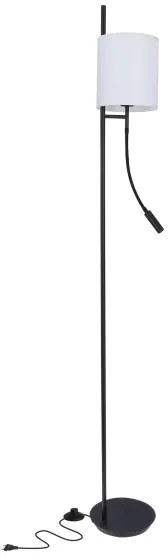 LED Stojacia lampa TOKYO 1xE27/40W/230V + LED/3W čierna/biela