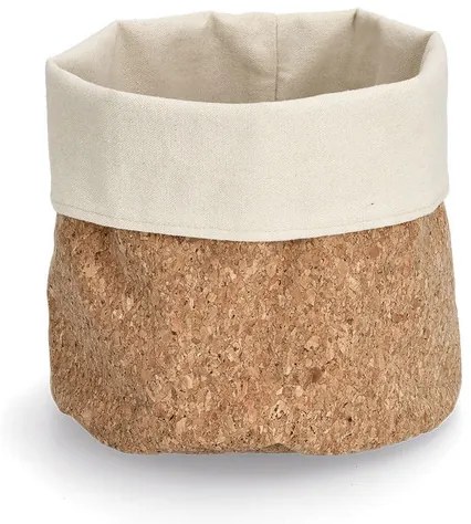 Zeller Present Stredný úložný korkový košík na pečivo KOREK, pr. 20x20 cm