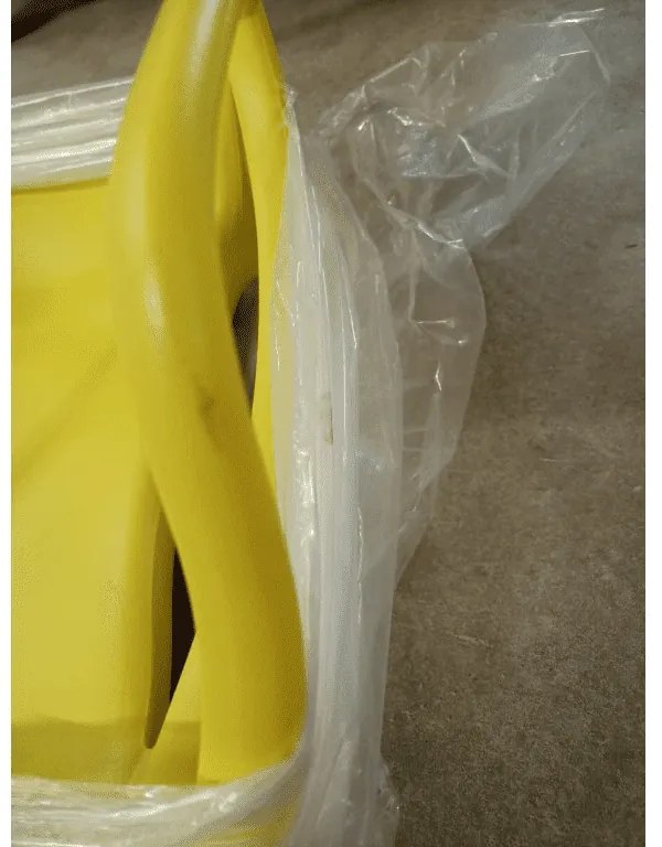 AKCIA Žltá plastová stolička KATO II. kvalita