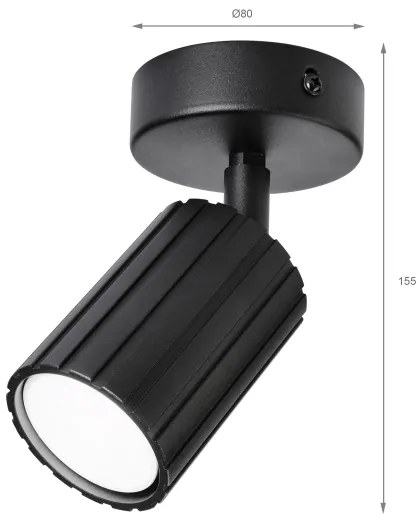 Brilagi - Bodové svietidlo CRISPINA 1xGU10/10W/230V čierna