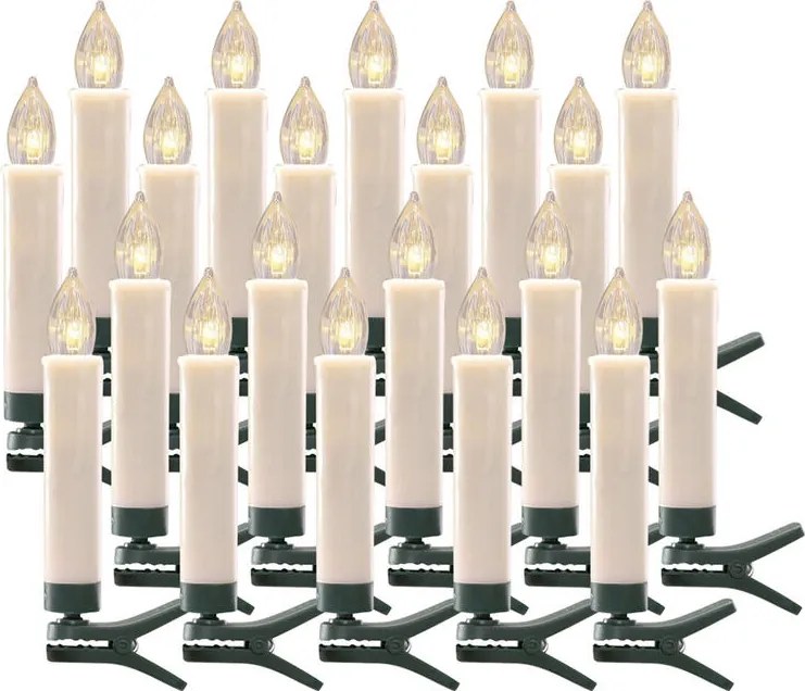 Bezdrôtové LED sviečky na stromček sada 20 ks
