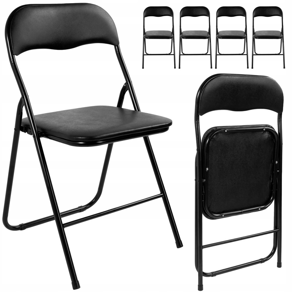 Sada cateringového nábytku FETA bílá/černá