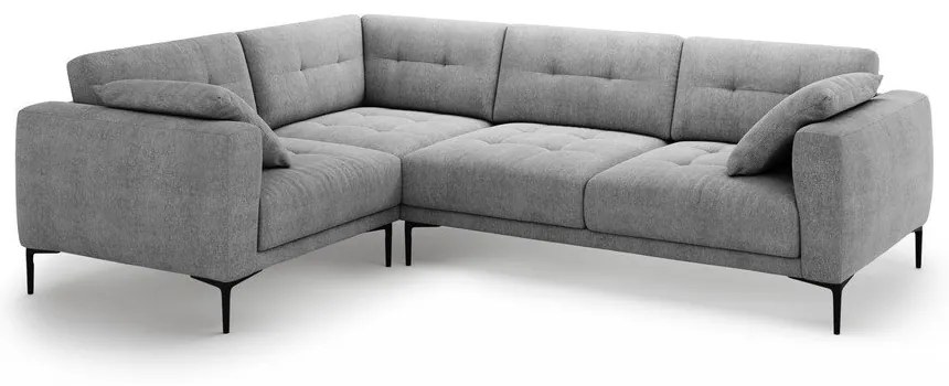 Sivá rohová pohovka (ľavý roh/do L) Bemy – Micadoni