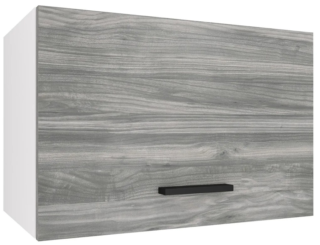 Kuchynská skrinka Belini nad digestor 60 cm šedý antracit Glamour Wood TOR SGP60/2/WT/GW1/0/B1