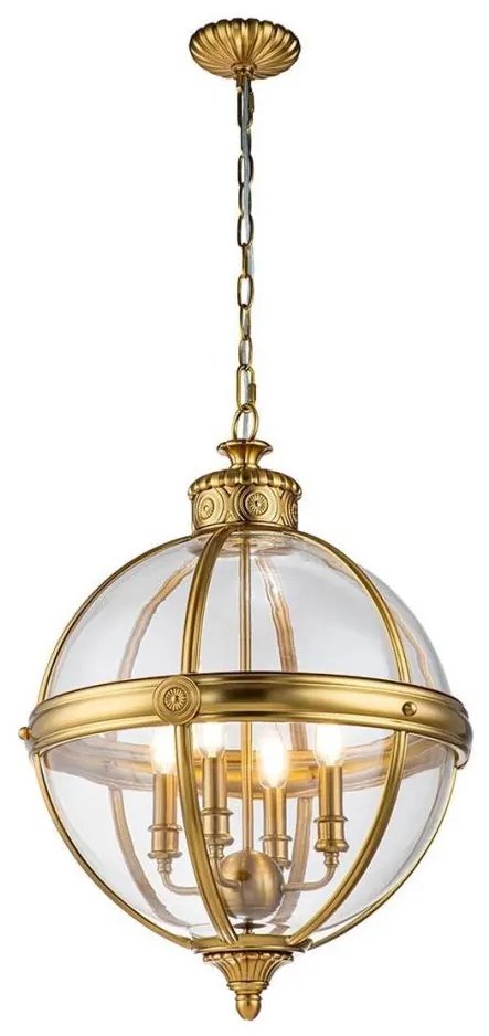 Feiss FE-ADAMS-4P-BB - Luster na reťazi ADAMS 4xE14/60W/230V zlatá