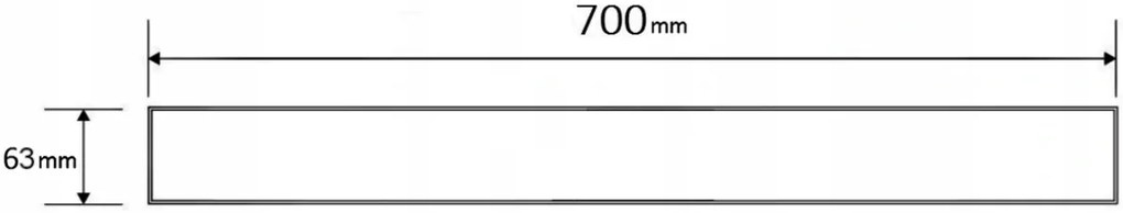 Mexen M08 kryt na nerezový žľab 70 cm, zlatá, 1525070