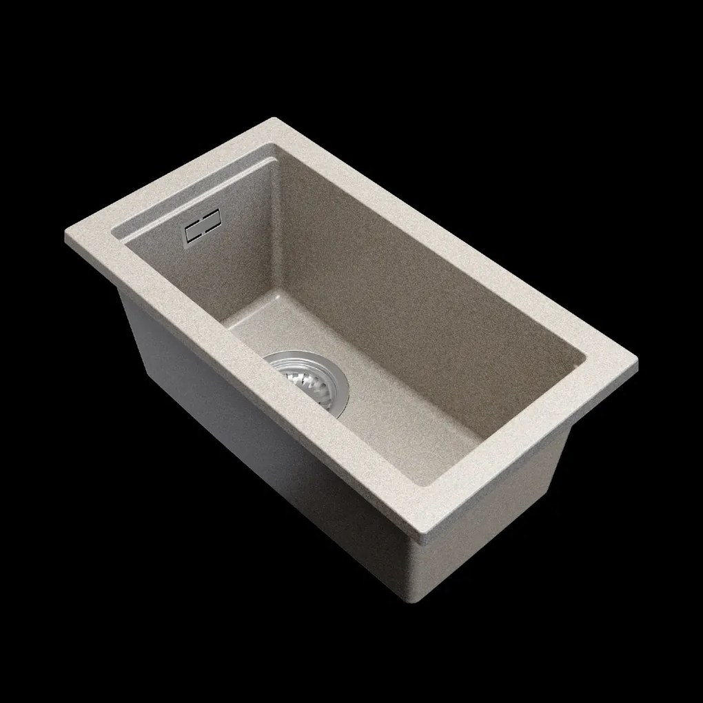 Gamma Decor 2850, 1-komorový granitový drez 280x500x207 mm, béžová, GMA-ZLE000159