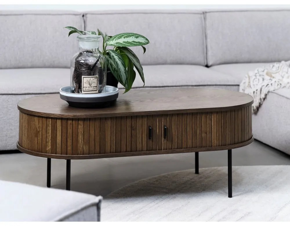 Čierny konferenčný stolík 60x120 cm Nola - Unique Furniture