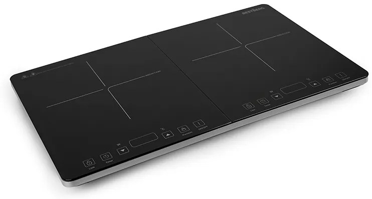 Dvojplatňová indukčná doska BestBerg BBI-3500 / 3500 W / čierna/strieborná