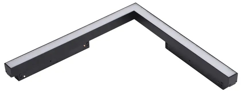 LED svietidlo do lišty Alfa Saga Track Magnetic Corner A 24W 3000K čierne