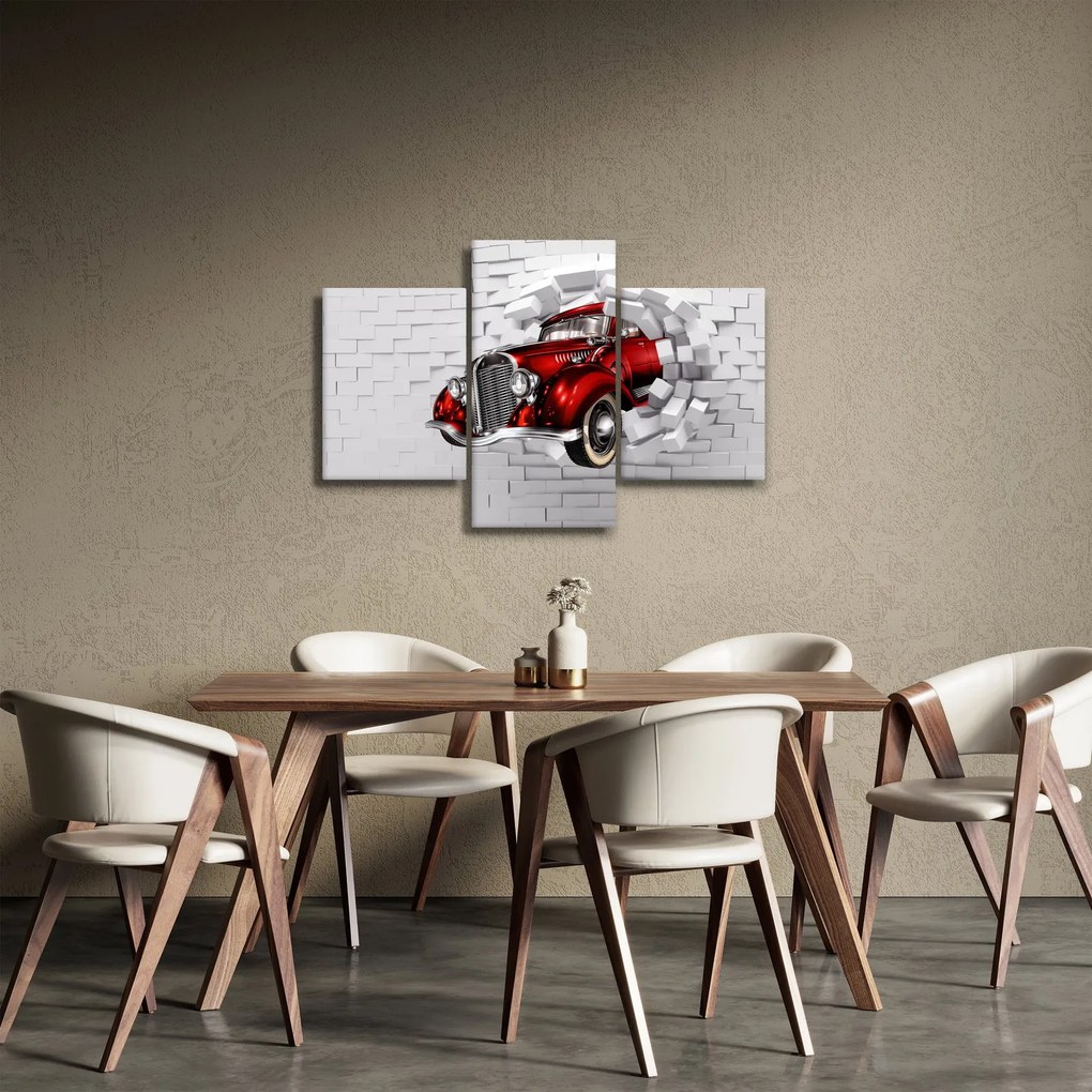 Obraz - Červené auto (90x60 cm)