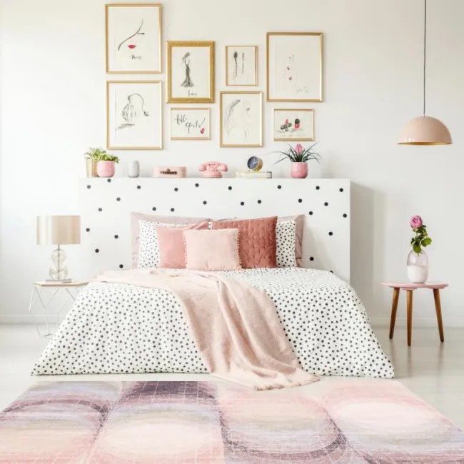 Koberec Agnella Agnus Kaola ružový