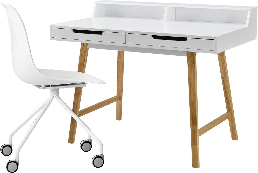[en.casa]® Dizajnový stôl HTST-3265 so stoličkou HTSS-5708