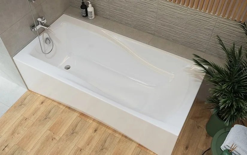 Cersanit Zen, akrylátová vaňa 170x85cm + nožičky, biela, S301-128