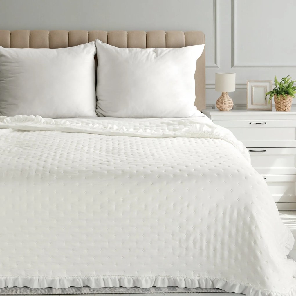 PREHOZ NA POSTEĽ LIBI3 200X220 CM KRÉMOVÝ