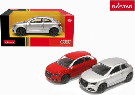 Model auta Audi A1 1:43 RASTAR strieborné