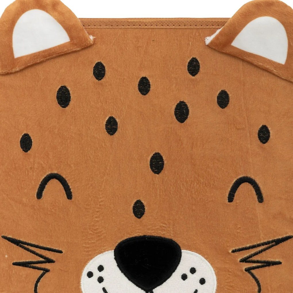 Detský úložný box Leopard hnedý