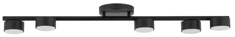 Bodové svietidlo PUNTO 5xGX53/12W/230V čierna