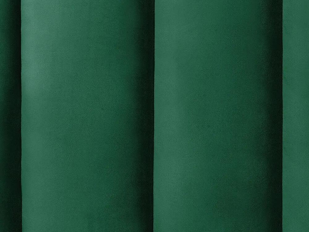 Zamatová rozkladacia pohovka smaragdovozelená VIMMERBY Beliani