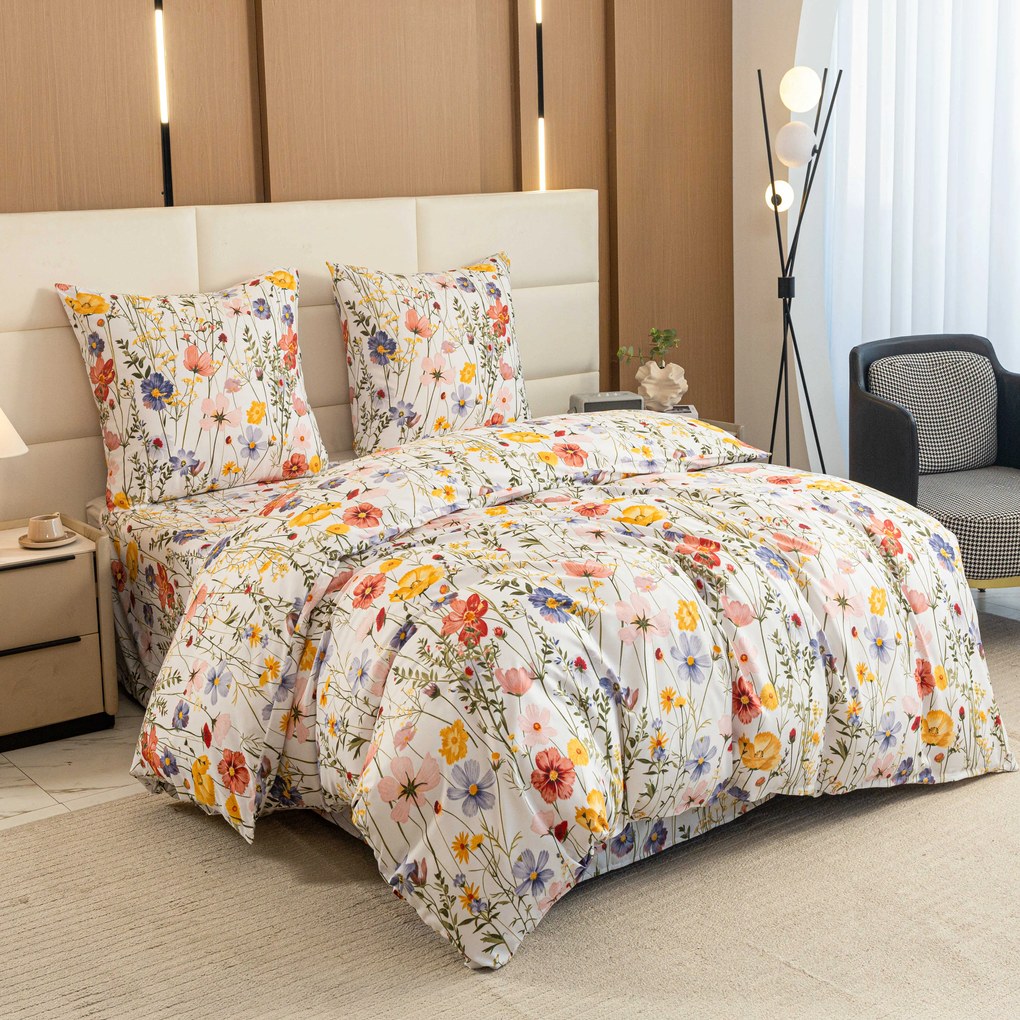 Obliečky z mikrovlákna WILDFLOWERS farebné Rozmer obliečky: 70 x 90 cm | 140 x 200 cm