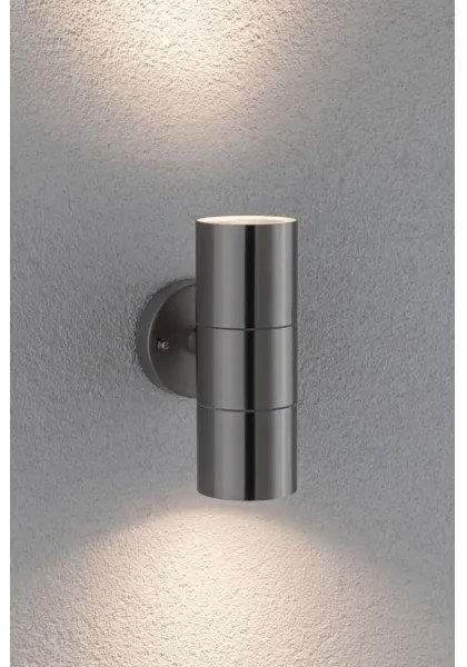 Paulmann 94331 - 2xGU10/10W IP44 Vonkajšie nástenné svietidlo FLAME 230V