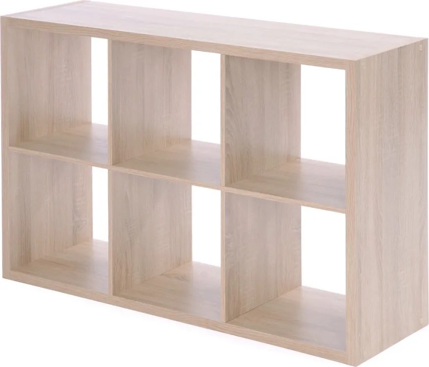 Regál Max, 3x2 priehradky, dub sonoma