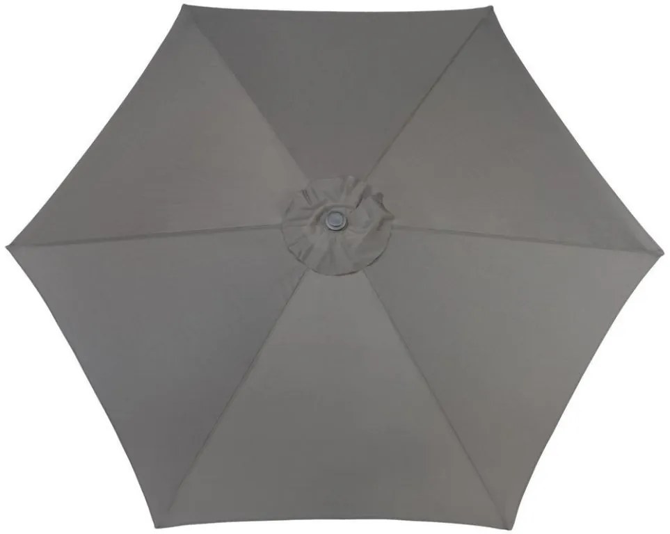 ROJAPLAST Slnečník naklápací, 3 m, sivý