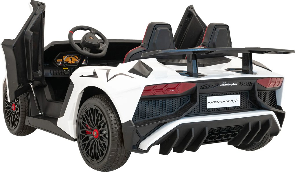 Ramiz Lamborghini Aventador SV batériové auto pre 2 deti Biele