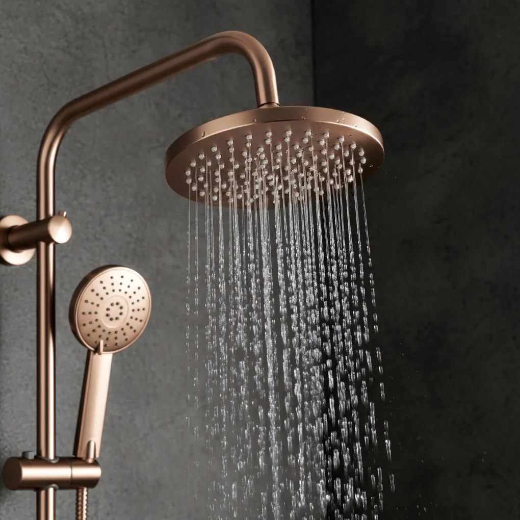 Rea Luis - sprchový set s vaňovým výtokom, medená matná, REA-P7156