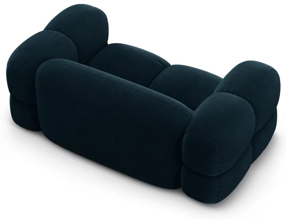 Tmavomodrá zamatová pohovka 180 cm Loretto – Cosmopolitan Design