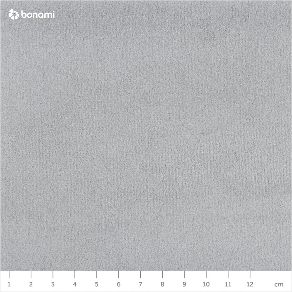 Svetlosivá zamatová dvojlôžková posteľ Mazzini Beds Juniper, 140 x 200 cm