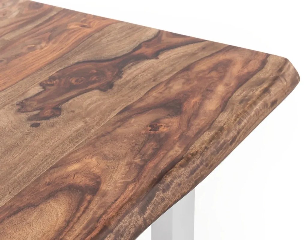 furniture-nabytek.cz - Masivní lavice Bullwer z palisandru, lakovaná, hnědá – 160×40 cm