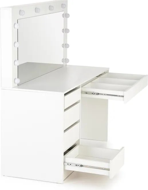 Toaletný stolík Hektor XL (biela) (so zrkadlom). Vlastná spoľahlivá doprava až k Vám domov. 1039579