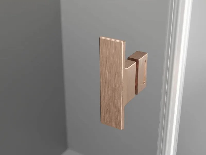 Mexen Mist T, sprchový kút s krídlovými dverami, 80 x 120 cm, 8mm číre sklo, medený profil, 8A4T-080-120-65-00