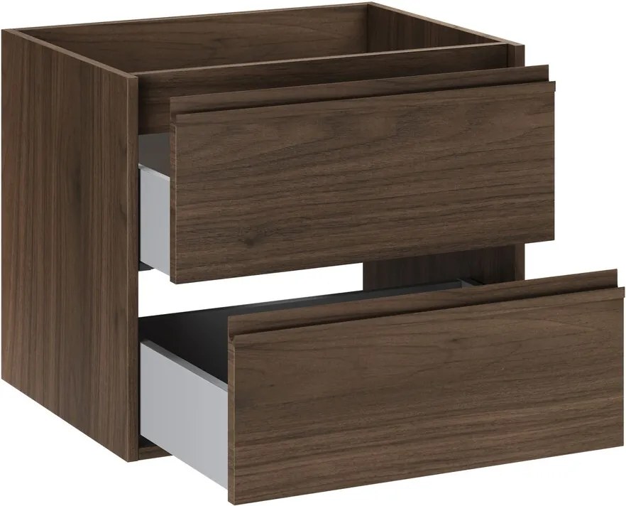 Závěsná skříňka pod umyvadlo Villa s deskou 120 cm ořech