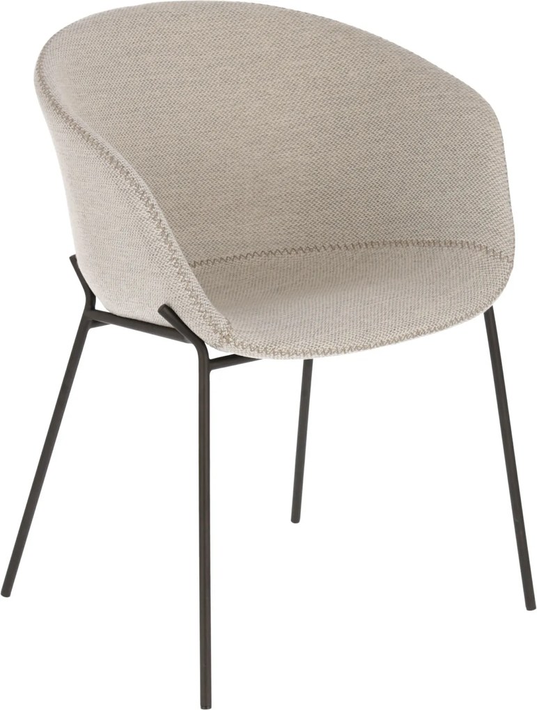 LA FORMA Šedá stolička Zadine 76 × 54 × 60 cm
