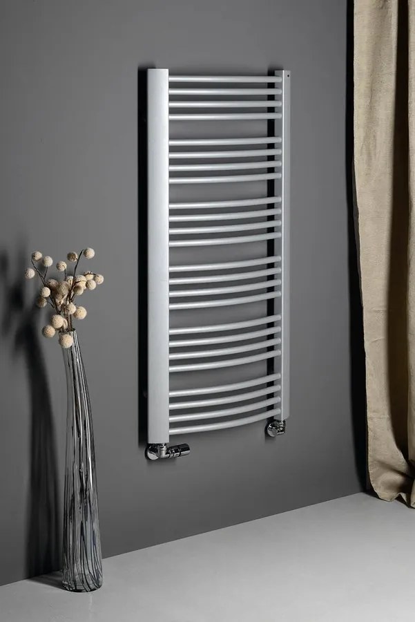 Sapho, EGEON vykurovacie teleso 595x1238mm, 739 W, strieborna strukturálna, EG612SS