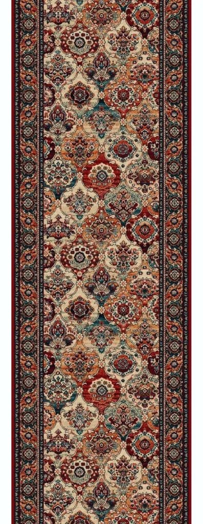 Agnella  AKCIA: 80x80 cm s obšitím Orientálny behúň na mieru Isfahan Forenza bordo - šíre 80 cm