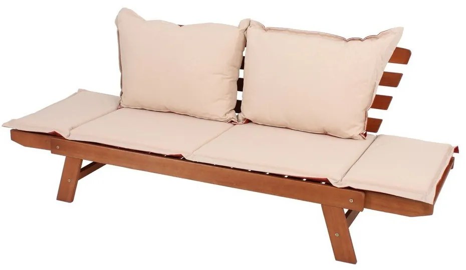 Záhradná lavica z eukalyptového dreva Garden Pleasure Fortuna