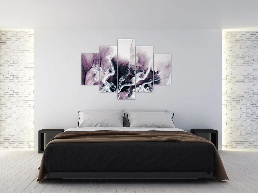 Obraz - Fialový mramor N⁰2 (150x105 cm)