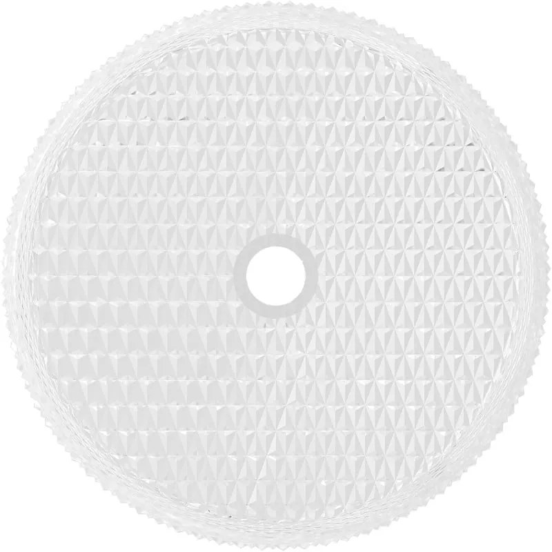 Mexen Aura, sklenené umývadlo na dosku, 39 x 39 cm, číra, 24013900