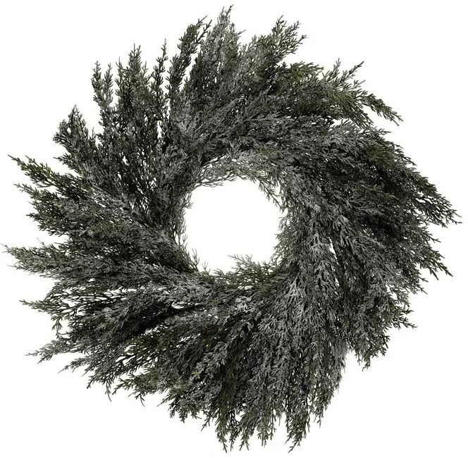 Umelý veniec z Tuje, pr. 70 cm, srienistý