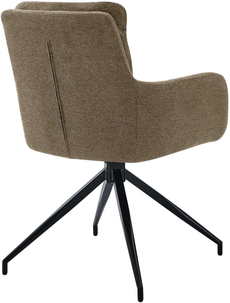 Jedálenská stolička Somers - látka - hnedá